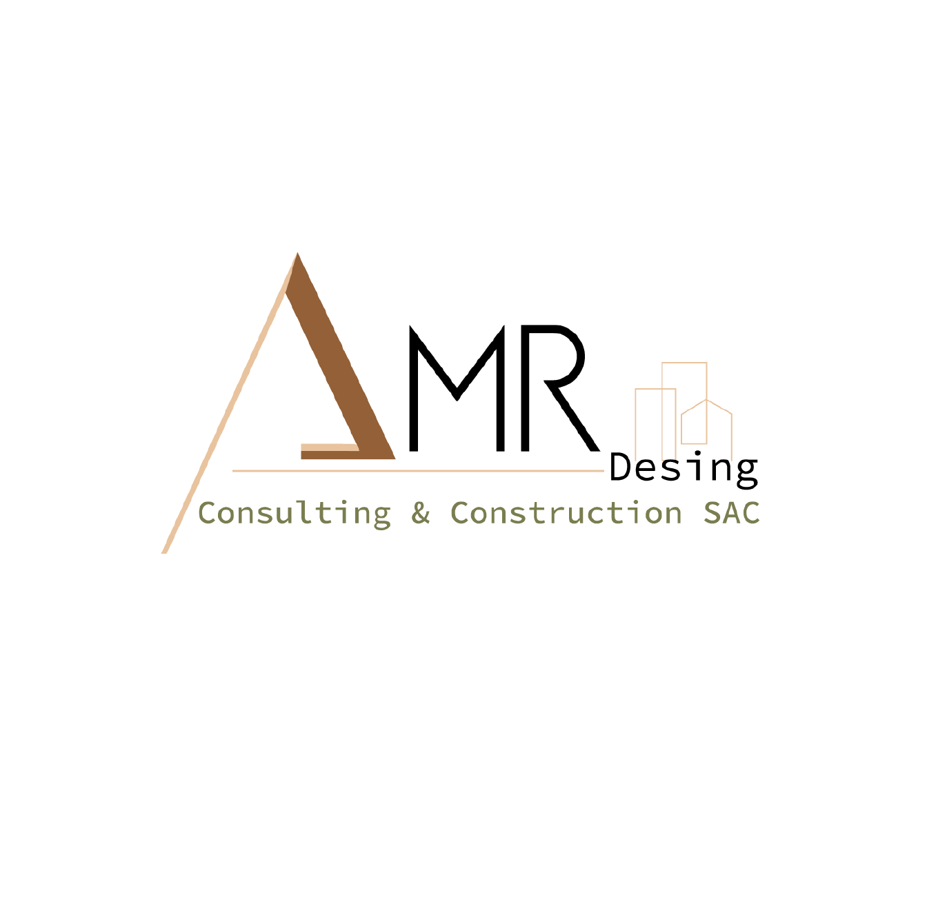 Diseño de Logotipo: AMER Consulting - Logos Peru - Diseño de Logos - Agencia de diseño de Logos - Nombres para Restaurantes Peruanos - logos de constructoras - logo de empresas constructoras - diseño de logotipos en lima